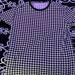 Shein Black And White Star Te Shirt